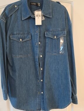 Lauren Ralph Lauren Women's Blue Denim Shirt